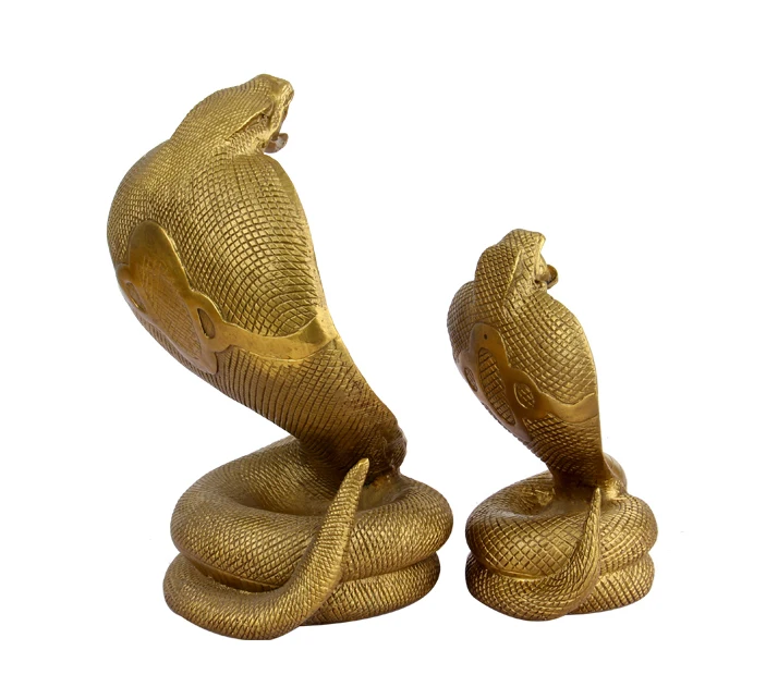 Imagem -04 - Top Cool Art Golden Art Estátua Home Office Eficacious Fortuna Mascote Desenho de Dinheiro Feng Shui Cobra Elapoid Cobre