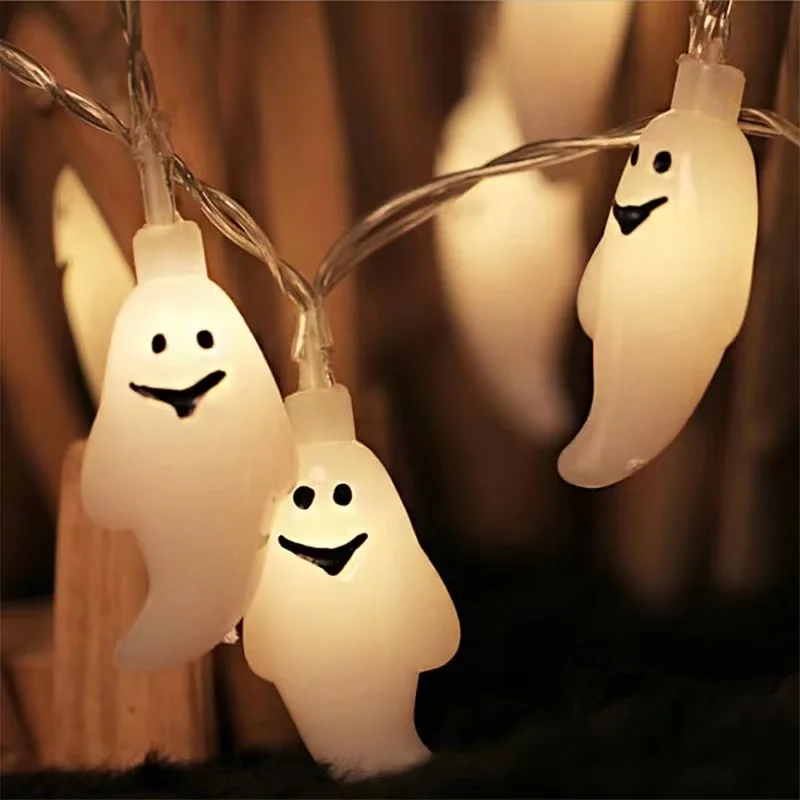 LED String Light para Halloween, Abóbora, Aranha, Bat Lamp, Horror Ghost, Festival, Jardim de Casa, Decoração de Festa, 150cm, 10LED