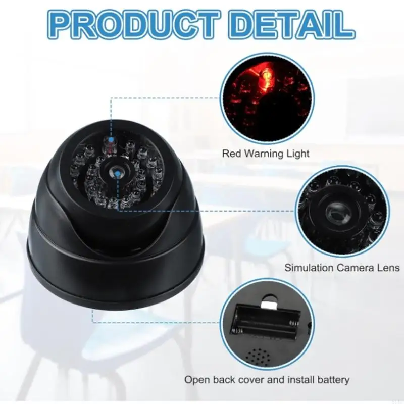 جهاز كاميرا CCTV مقلد مظهر واقعي غلاف بلاستيكي نظام ردع اللصوص المرئي 896C #5