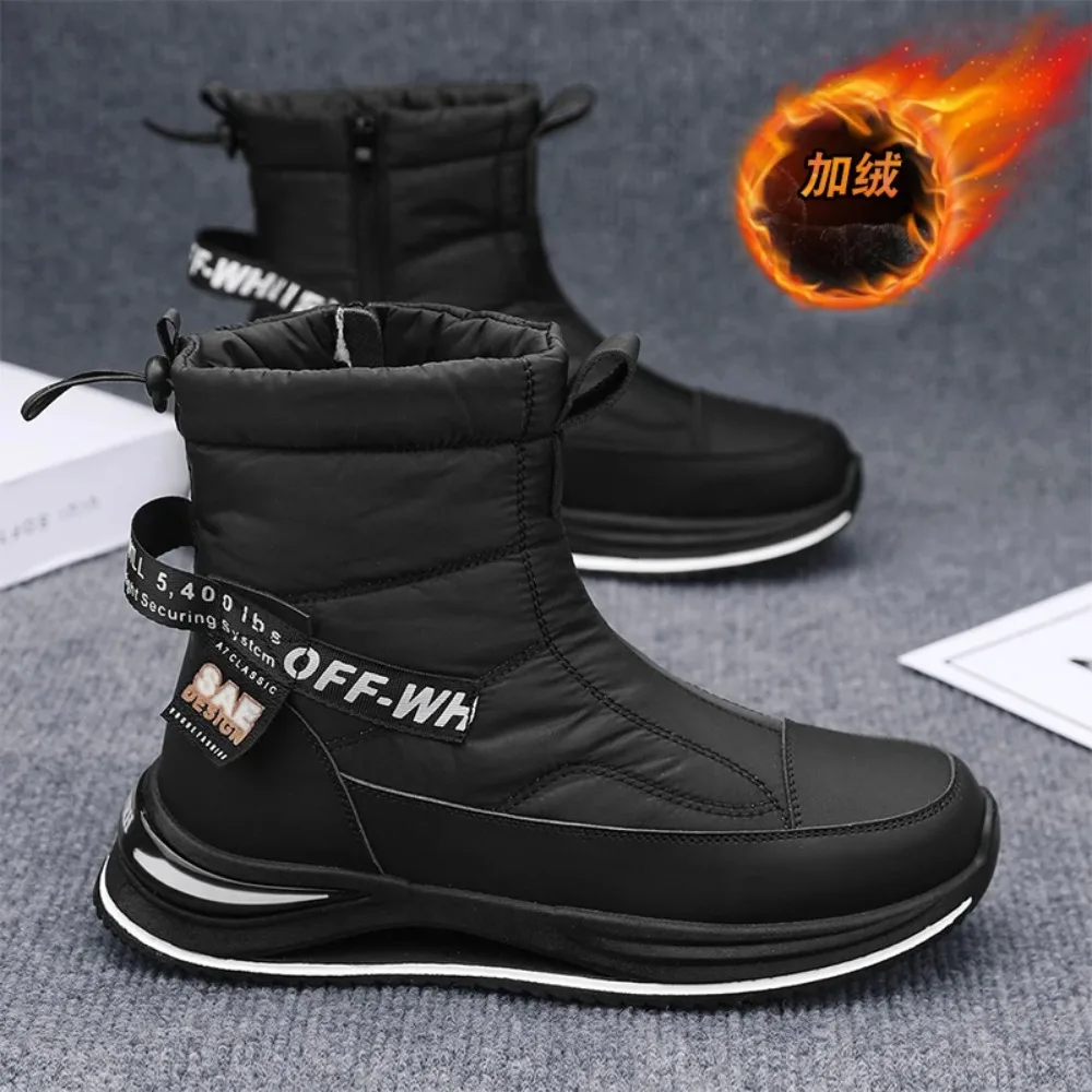 

Winter Boots for Men Canvas High Boots Platform Sports Shoes Casual Sneaker Soft and Comfortable Shoes for Men Male Sneakers