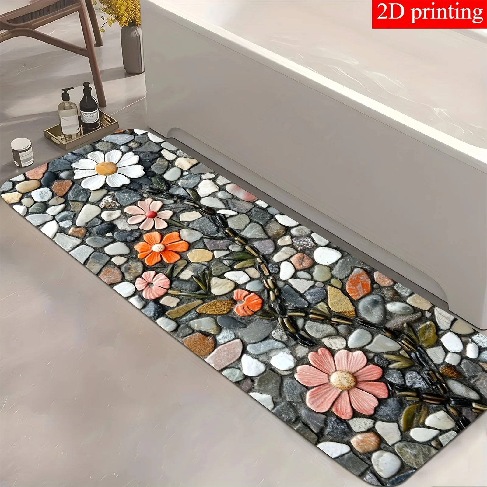 Hall Commercial Printing - Tapis de salle de bain style