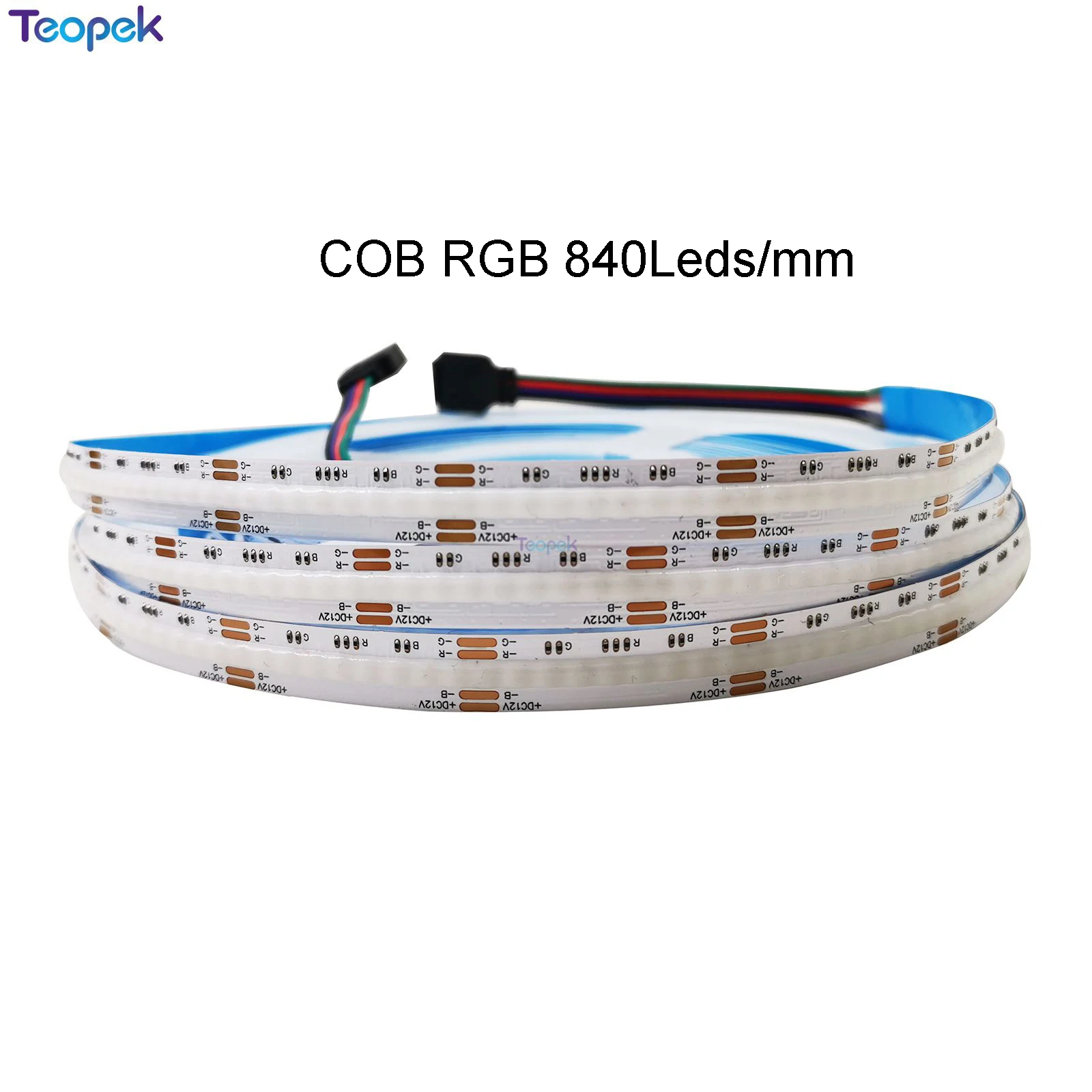 teopek CCT RGB RGBW RGBCCT COB LED Streifen Licht Hohe Dichte Flex FCOB LED Band Licht Dimmbare FOB Linear Band DC12V 24V 5M/Rolle 6