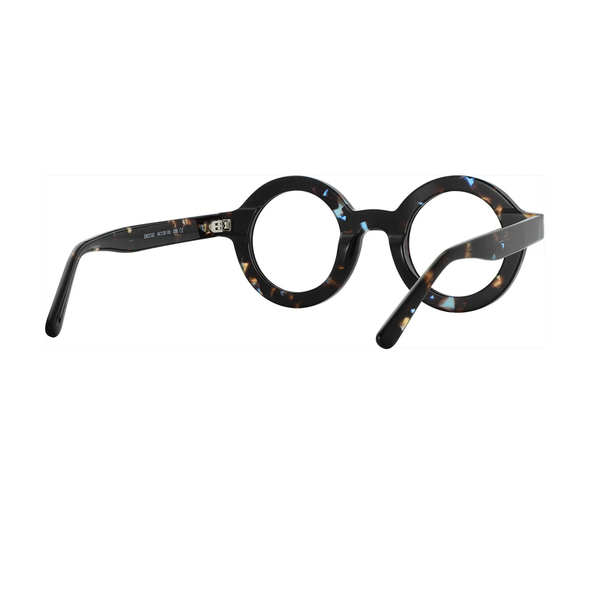 FYTOO Retro Round Frame Glasses Tortoise Shell Pattern Eyewear for Men  Women 23103C06