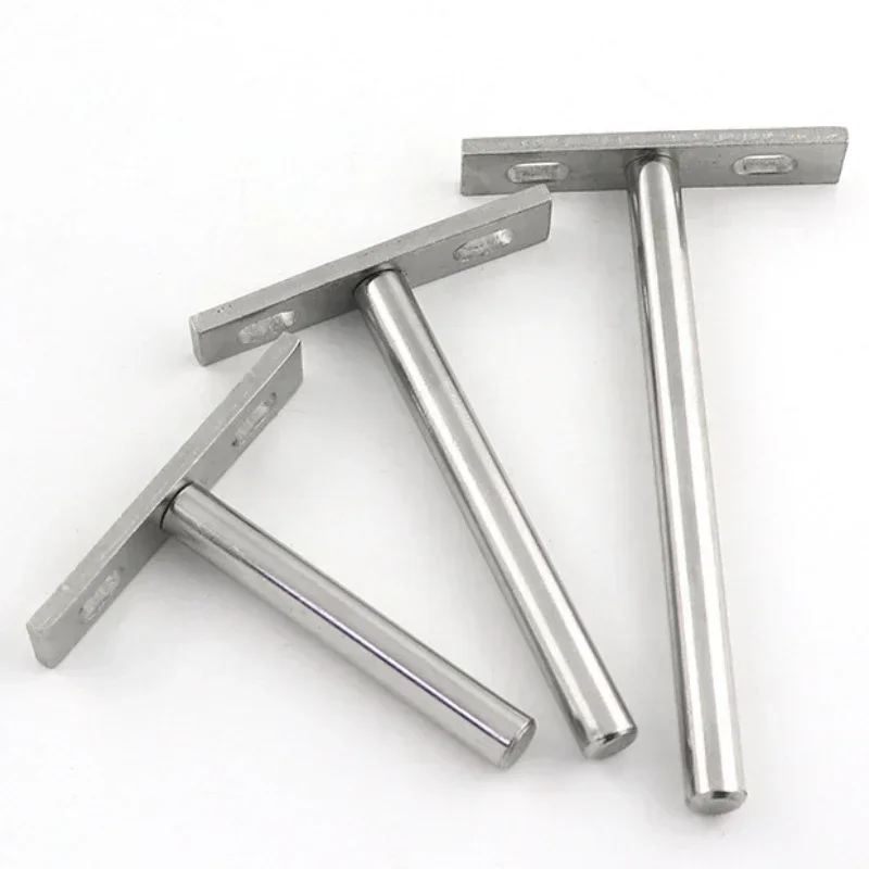 Soporte plegable para estante de pared, accesorio oculto, flotante, para trabajo pesado, 3, 4 y 5 pulgadas, 10 piezas