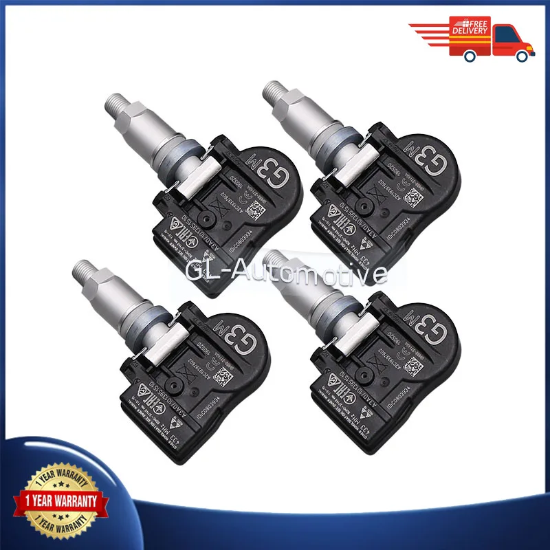 1/4PCS 433MHZ Car TPMS Tire Pressure Sensor For Mazda 2 3 5 CX-3 CX-5 CX-7 CX-9 MX-5 BHB637140A