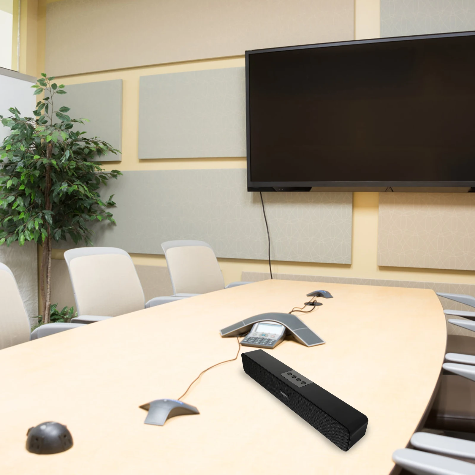 

1Pcs Wireless Mini Speaker Portable Strip-Type Subwoofer Desktop Speaker Speakers Outdoor Speakers