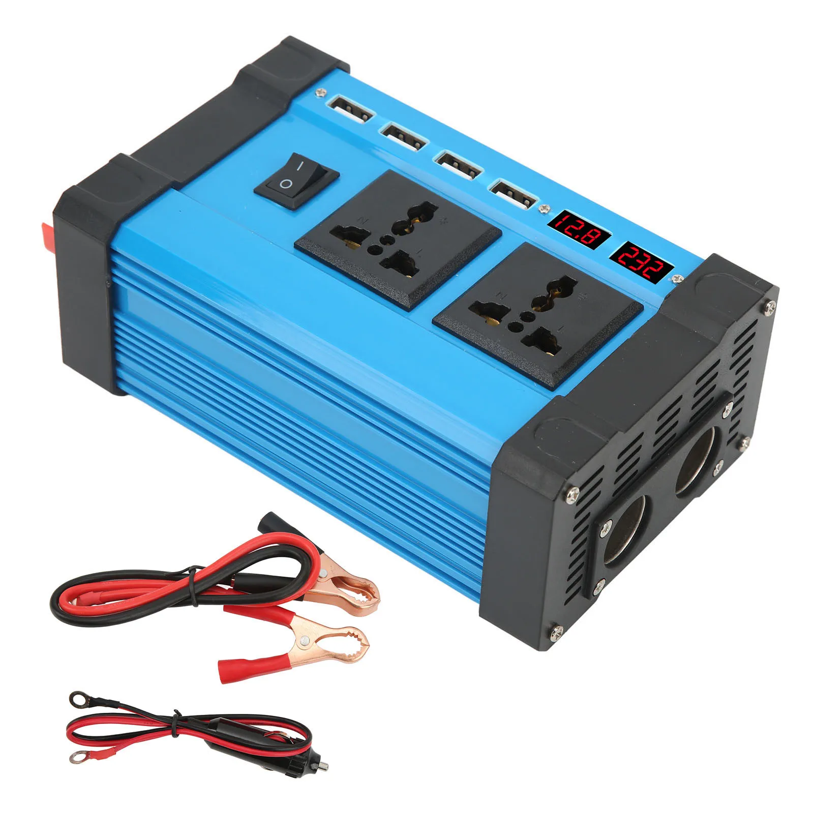 500W Modified Sine  Inverter Solar Inverter with Smart  LCD Display Screen 4 USB 4.2A Fast Charging Ports Solar Inverter