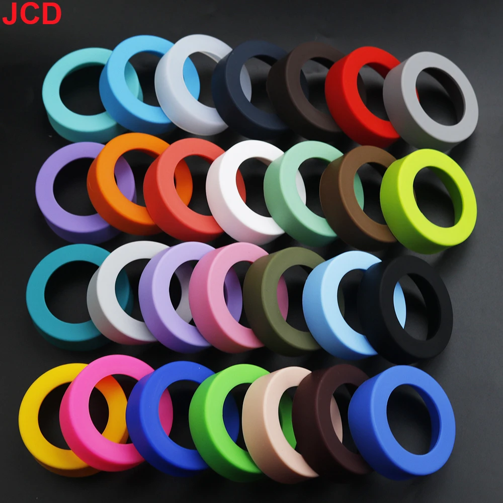 

JCD 1pcs 6CM Silicone Cup Bottom Cover Anti-skid Water Cup Protective Cover Bottom Support Anti Scald Round Cup Cover Cup Pad
