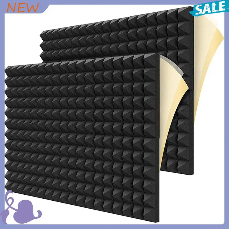 

ABVB-48Pcs Soundproof Foam Panels,2 Inch X 12 Inch X 12 Inch Pyramid Shaped Acoustic Panels For Wall,Studio, Home And Office