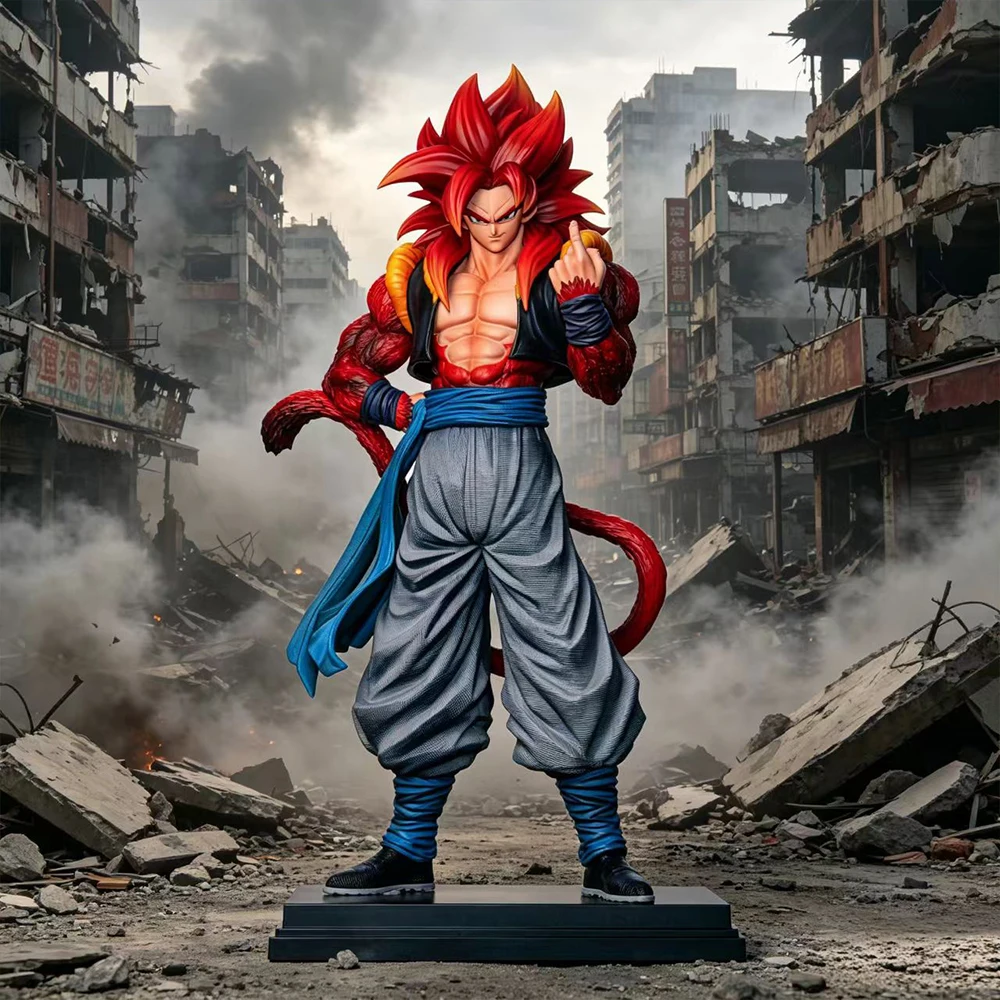 

Dragon Ball Gt Super Saiyan 4 Gogeta Non-Articulated Statue, Three-Finger Gesture Collectible Model for Display, Great for Fans
