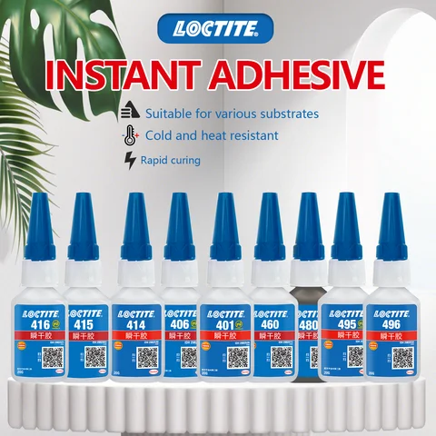 Henkel Loctite 401 406 414 415 416 460 480 495 496  Instant Strong Super Glue Universal Superglue