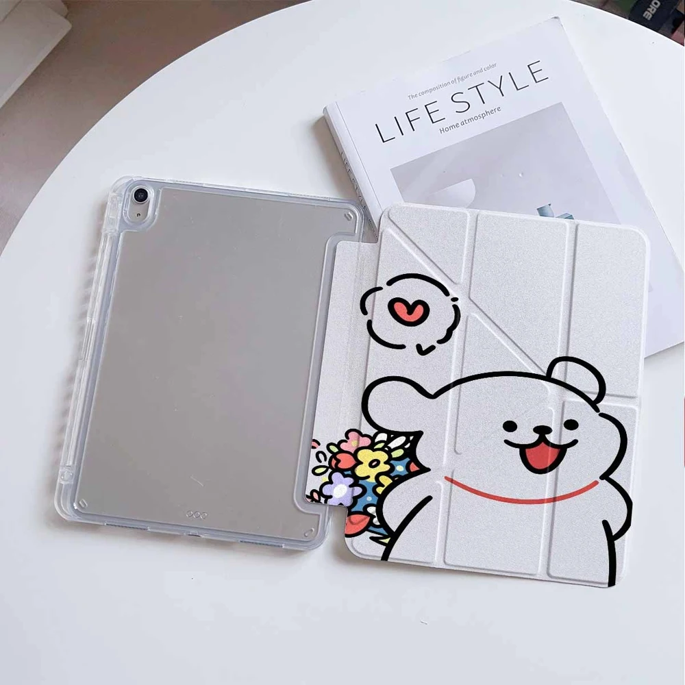 Funda protectora para tablet con diseño de flores, para modelos Samsung Galaxy Tab A8, A9, A11, S6, S7, S8, S9, S10, FE Plus y Lite, con espacio para lápiz.