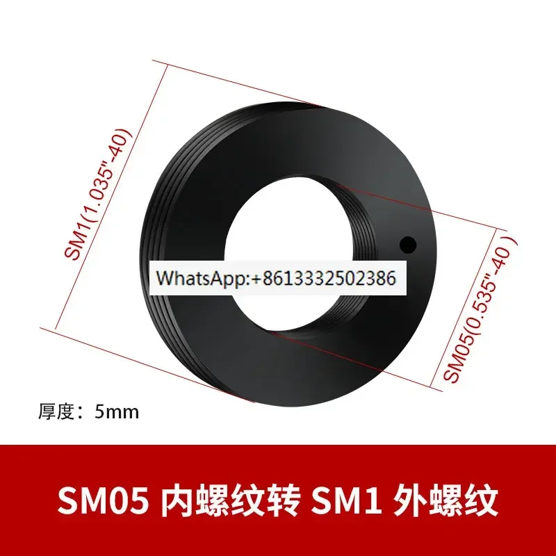 

Microscope/external thread to internal thread/pattern adapter