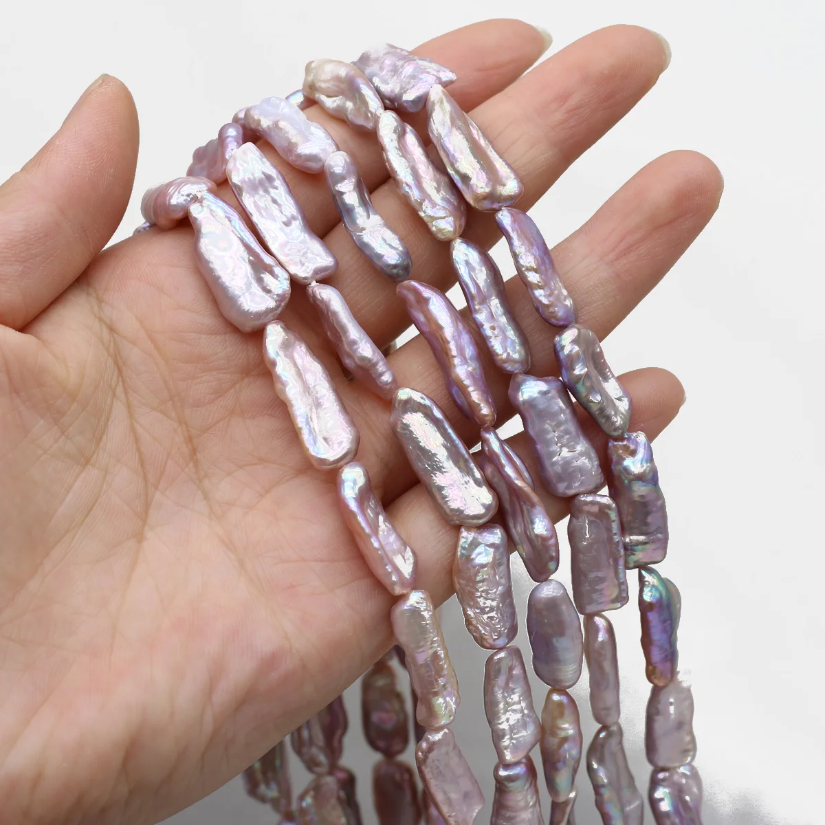 Natural Freshwater Pearl Beads Beaded Purple White Big Loose Spacer Beads For Jewelry Making DIY Bracelet Necklaces