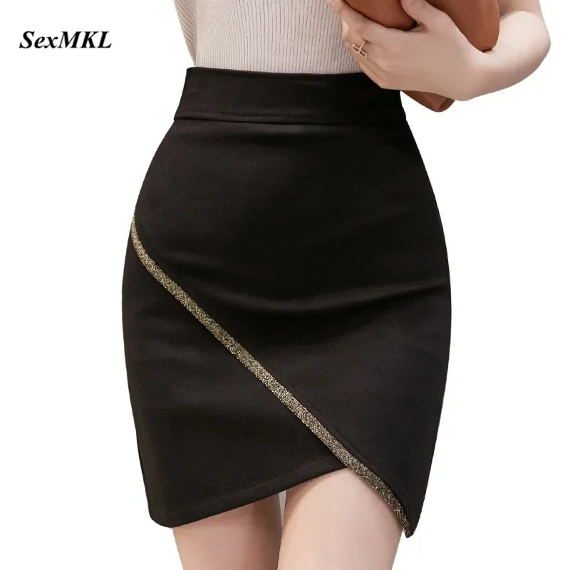 

Women Summer Skirts Black 2024 Fashion High Waist Short Micro Mini Skirt Korean Clothing Office Bodycon Sexy Pencil Skirt XXL