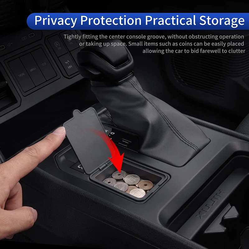For 2026 Toyota Hilux SR Center Console Privacy Storage Box Hidden Protection Personal Items Organizer Car Interior Accessories