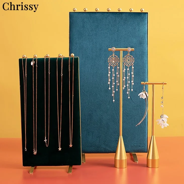 

Вертикальная доска для хранения ювелирных изделий - бархатная - для украшения стойки магазина и ювелирной композиции