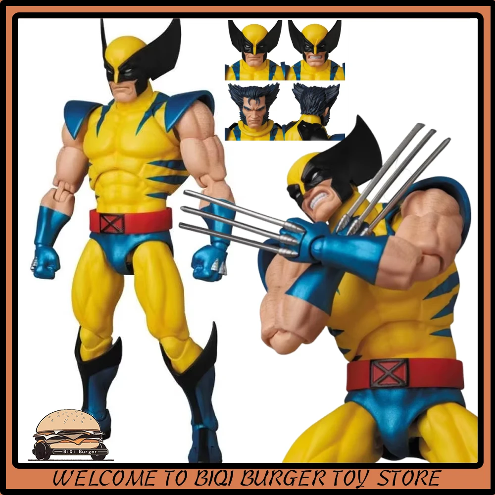 New CT Toys Mafex 96 Wolverine Figure Brown Comic X-Men Action Figure Shf Mafex 138 Anime Figurine Ko Model Doll Kid Toy Gifts