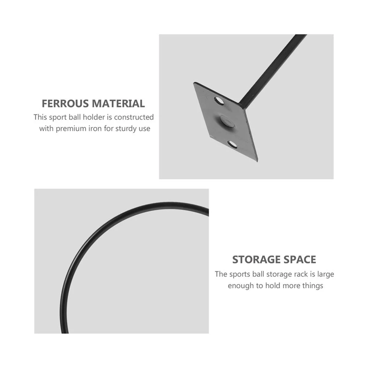 

Настенная подставка для мячей, подставка для мячей, спортивная подставка для мячей, магазинная стойка для выставки товаров-ABWY