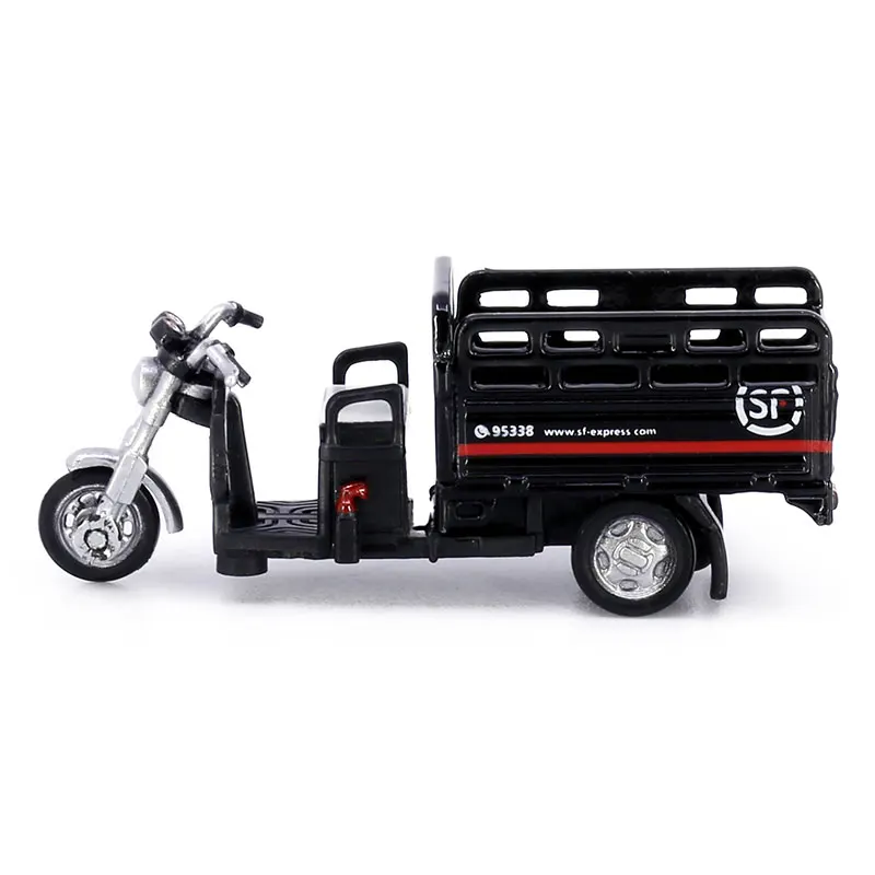 Tiny 1:64 SF Express Delivery Electric Tricycle NO.21 Alloy Simulation Model Car