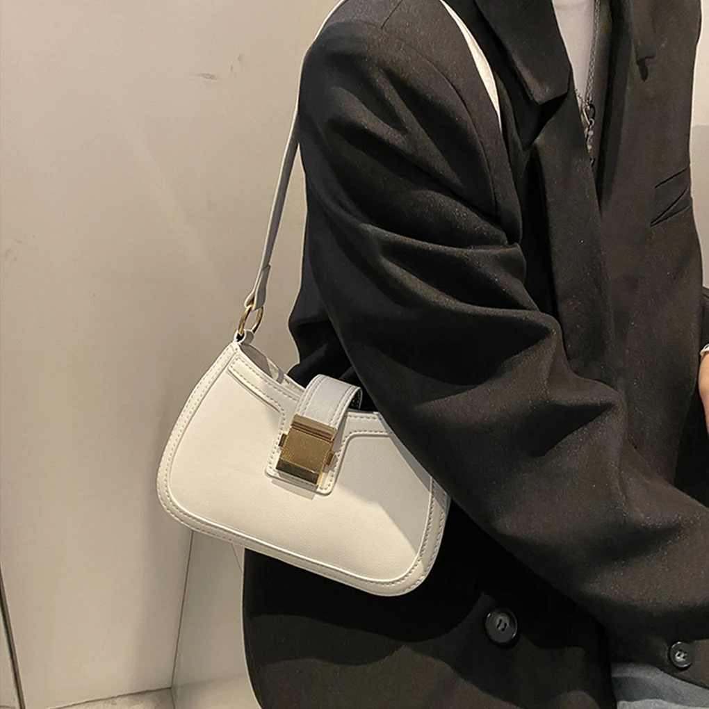 PU Wide Application Underarm Shoulder Bag Practical And Stylish Shoulder Bags Underarm Bag Handbag white