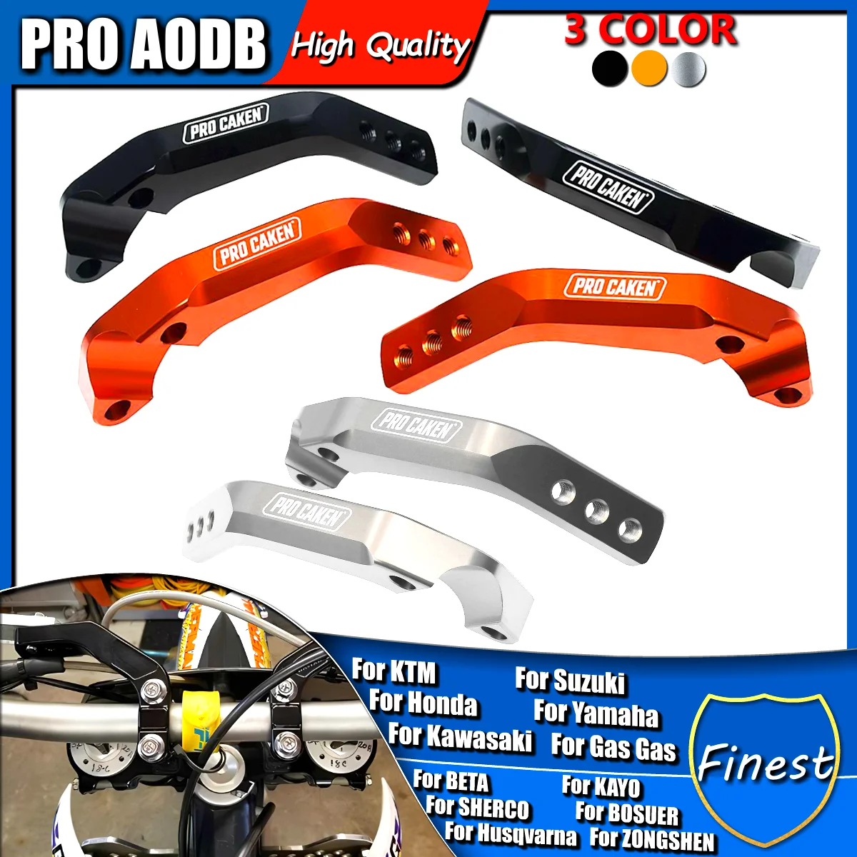 

Motorcycle CNC Handguard Support Bracket Mount 1/8"28mm Handlebar Guard Clamp For KTM Husqvarna Yamaha Honda Kawasaki Suzuki