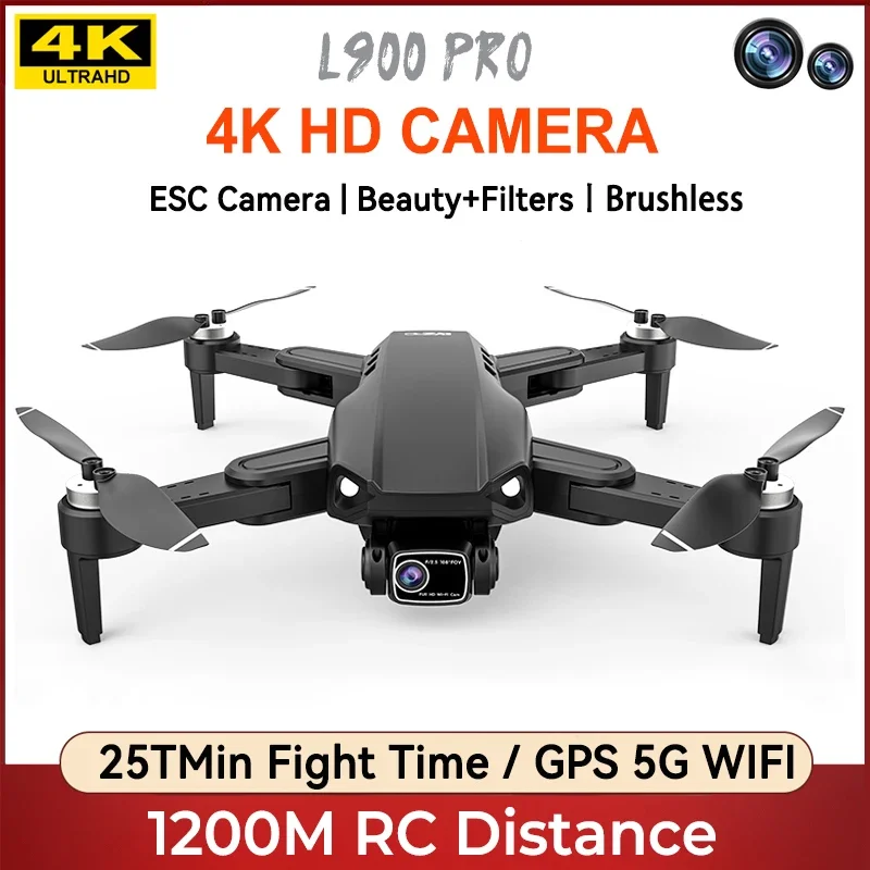 

New L900 Pro Se Drone 4k Professional 5g Wifi Fpv Gps Brushless Motor Rc Quadcopter With Camera Aerial Photography Dron 1200m