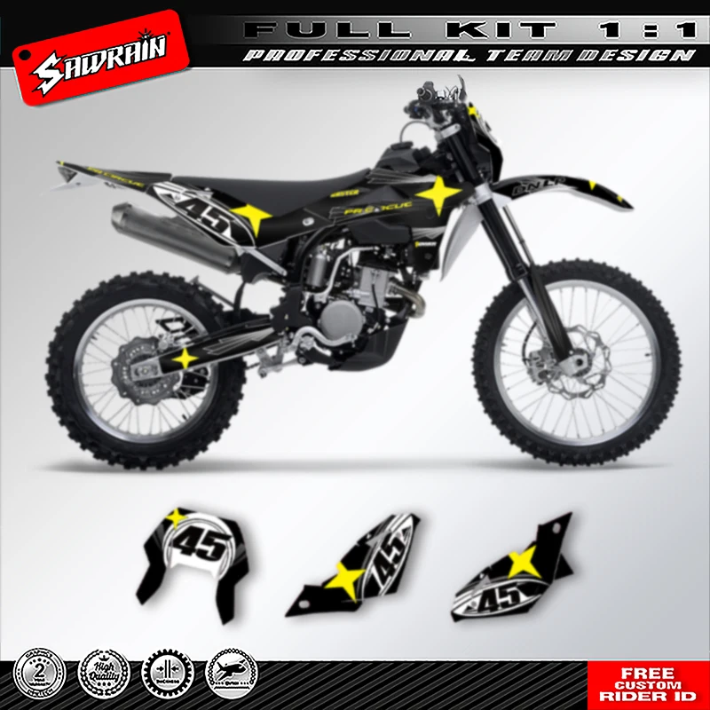 

Sawrain Motorcycle Graphics MX Sticker for HUSABERG TE250 2008 2009- 2013 009