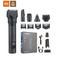 Xiaomi Youpin Men's 5-in-1 multifunctional grooming set IPX6 waterproof hair clipper nose hair trimmer shaver high-power JK-881