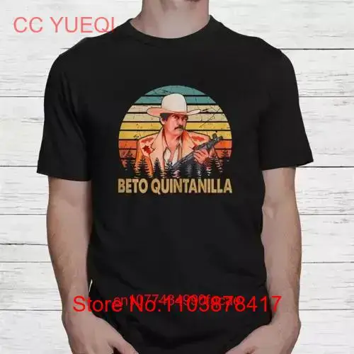 Черная ретро-футболка с длинным или коротким рукавом Beto quintilla Country Music b51850
