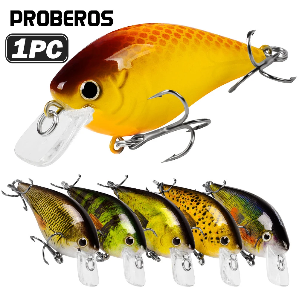 Proberos 7cm 13g Crankbait Forellen-Angelköder Harter Schwimmender Wobbler Crankbait Jerkbait Künstlicher Bass- und Forellen-Angelköder