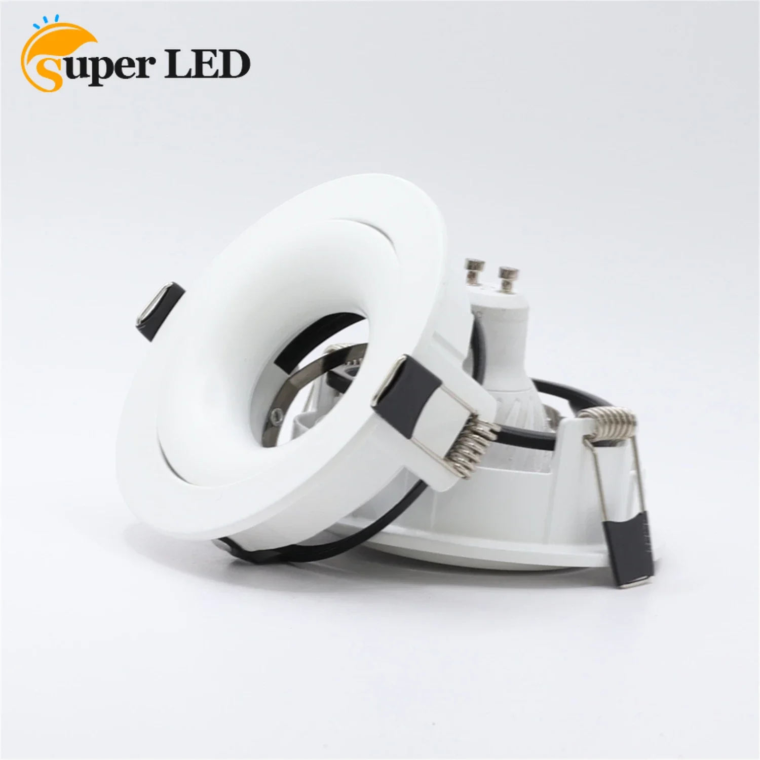 Light Part Housing Prevent The Air Cut out 3.75 Inch Zinc Alloy Downlight Shade MR16 Frame Lamp Holder LED Light Housing