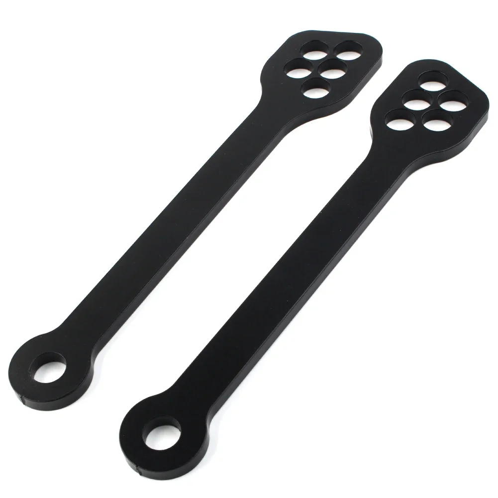 1 par de ligação para rebaixamento de motocicleta, kit para yamaha tenere 700 xtz690 xtz 690 t7 2019 2020 2021 preto 304 aço inoxidável