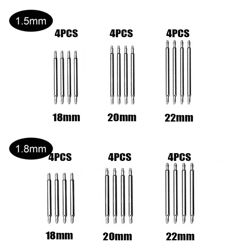 Watch Repair Fork Watch Strap Case Back Repair Tool with 24PCS 18mm 20mm 22mm Spring Bar Double-ended Fock Repair Tools Set