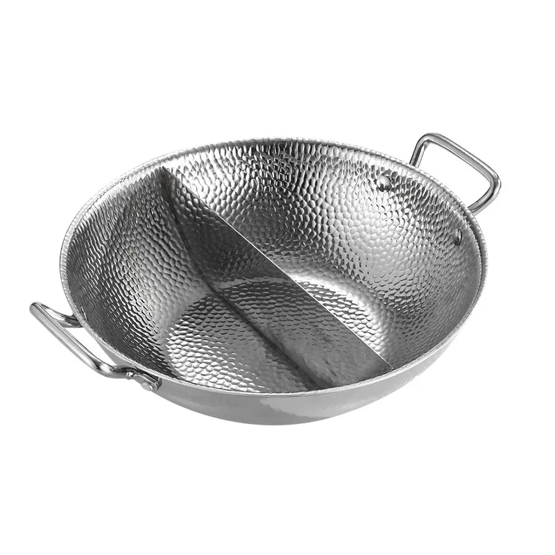 Edelstahl 304, halber und halber Ententopf, Sauerkrautfisch, großes Becken, Meeresfrüchte.