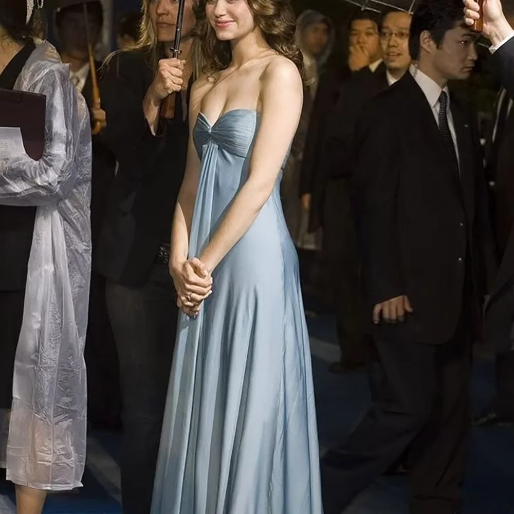 

Chic Sweetheart Evening Dress Sleeveless Draped A Line Prom Gown Floor Length Special Occasion Banquet Red Carpet Gowns Women