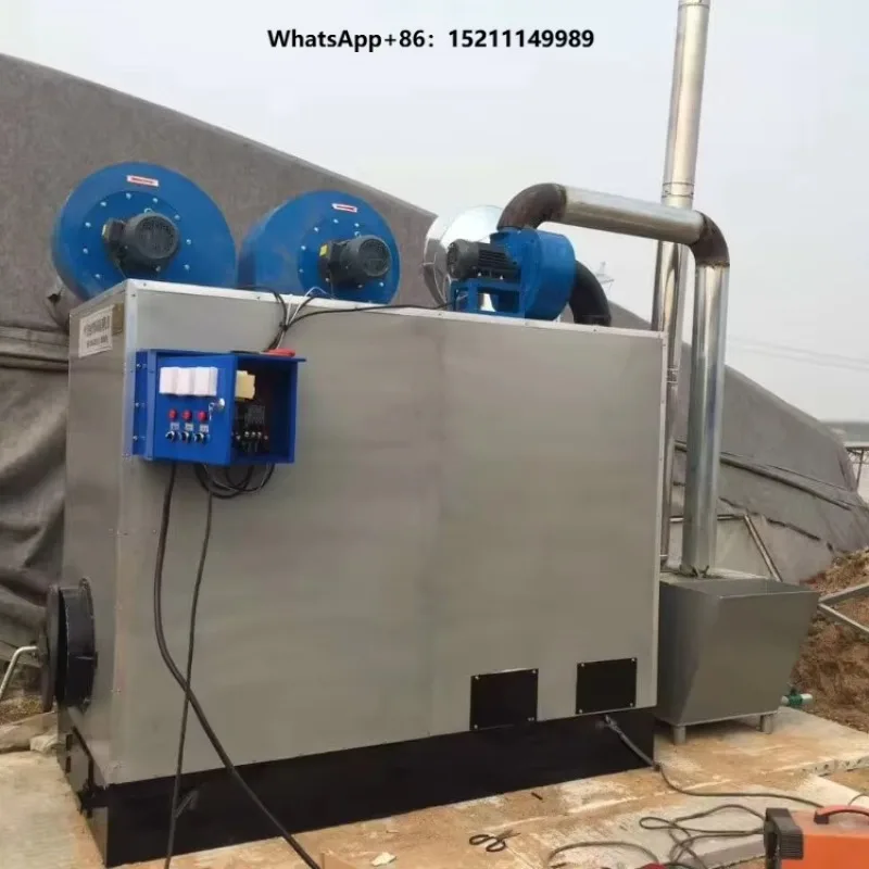 Industrial Coal Wood Burning Cast Iron Air Heater 60-600kW Heating Capacity 87% Efficiency
