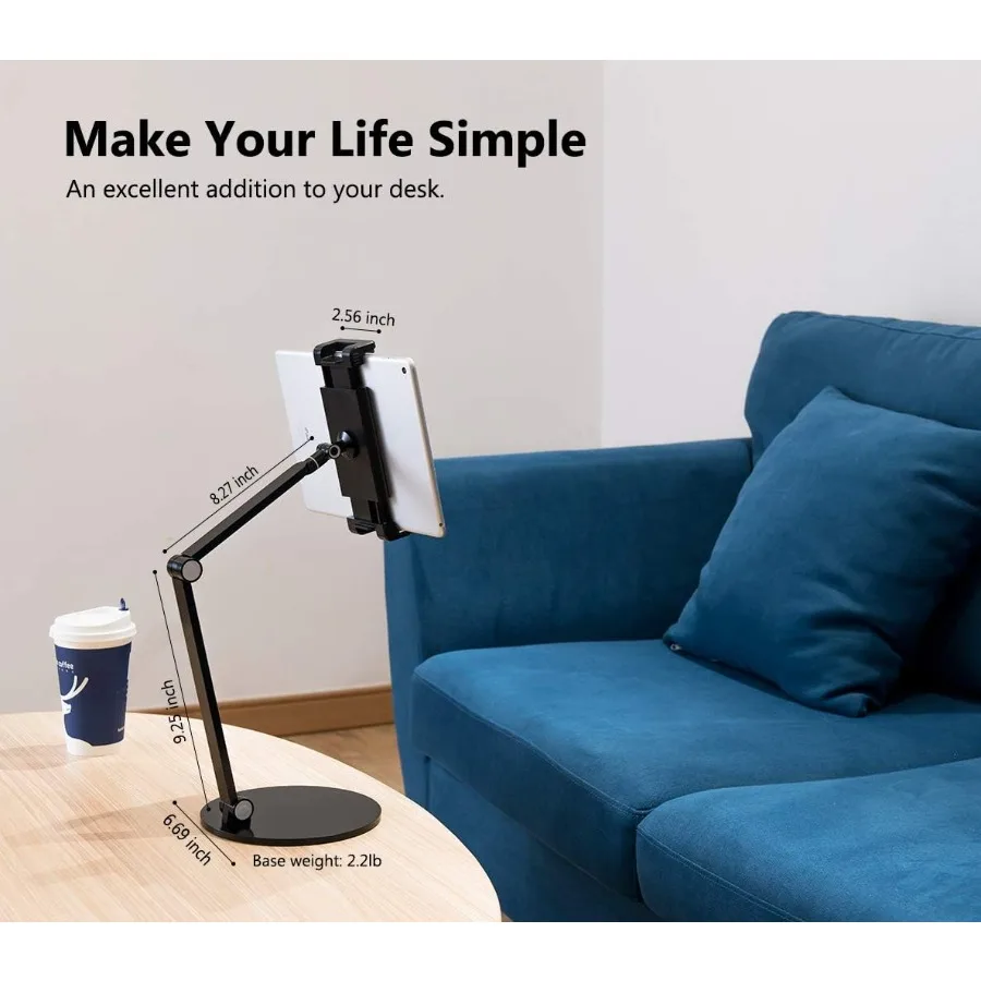 Penyangga Surface Pro iPad Pro 12.9 Dudukan Tablet Multi-Sudut yang Dapat Disesuaikan untuk Layar 4.7'' 13'' Microsoft Surface Pro Se