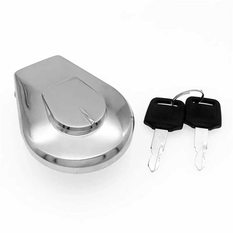 Motorcycle Gas Fuel Tank Cap Lock Aluminum With 2 Keys For Honda VF750C VF750 VT500C VT700C VT750C VT800C CB250 CB750 Nighthawk