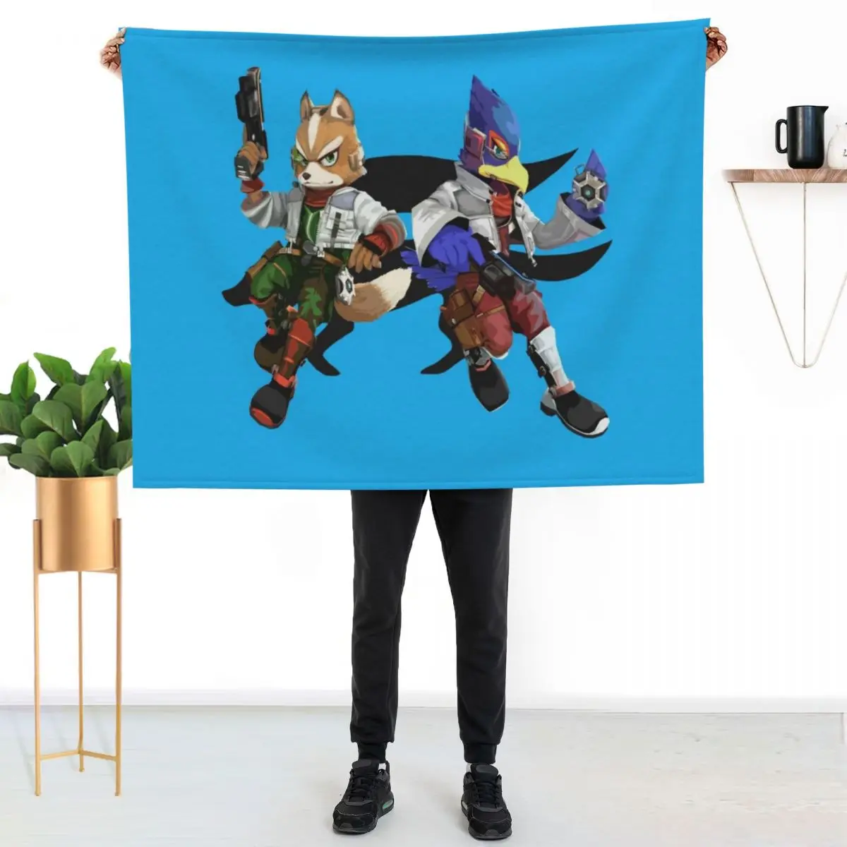 Fox and Falco Throw Blanket Summer Cool Breathable Blanket for Sleeping