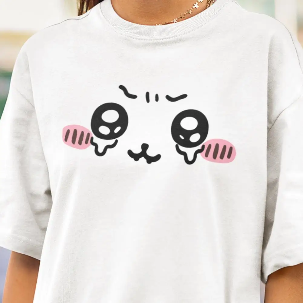 Chiikawa Usagi Hachiware Interessantes T-Shirt mit Alltagsszenen-Motiv, Unisex O-Ausschnitt Kurzarm Sommer-Freizeitkleidung für Kinder und Erwachsene – Detail 3