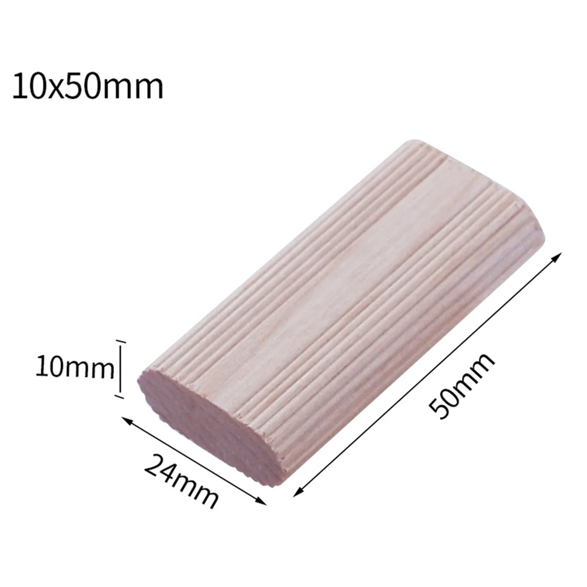 木製ダウエルコネクタ,ブナ材プラグ,木工家具接続コネクタ,10mm, 100個