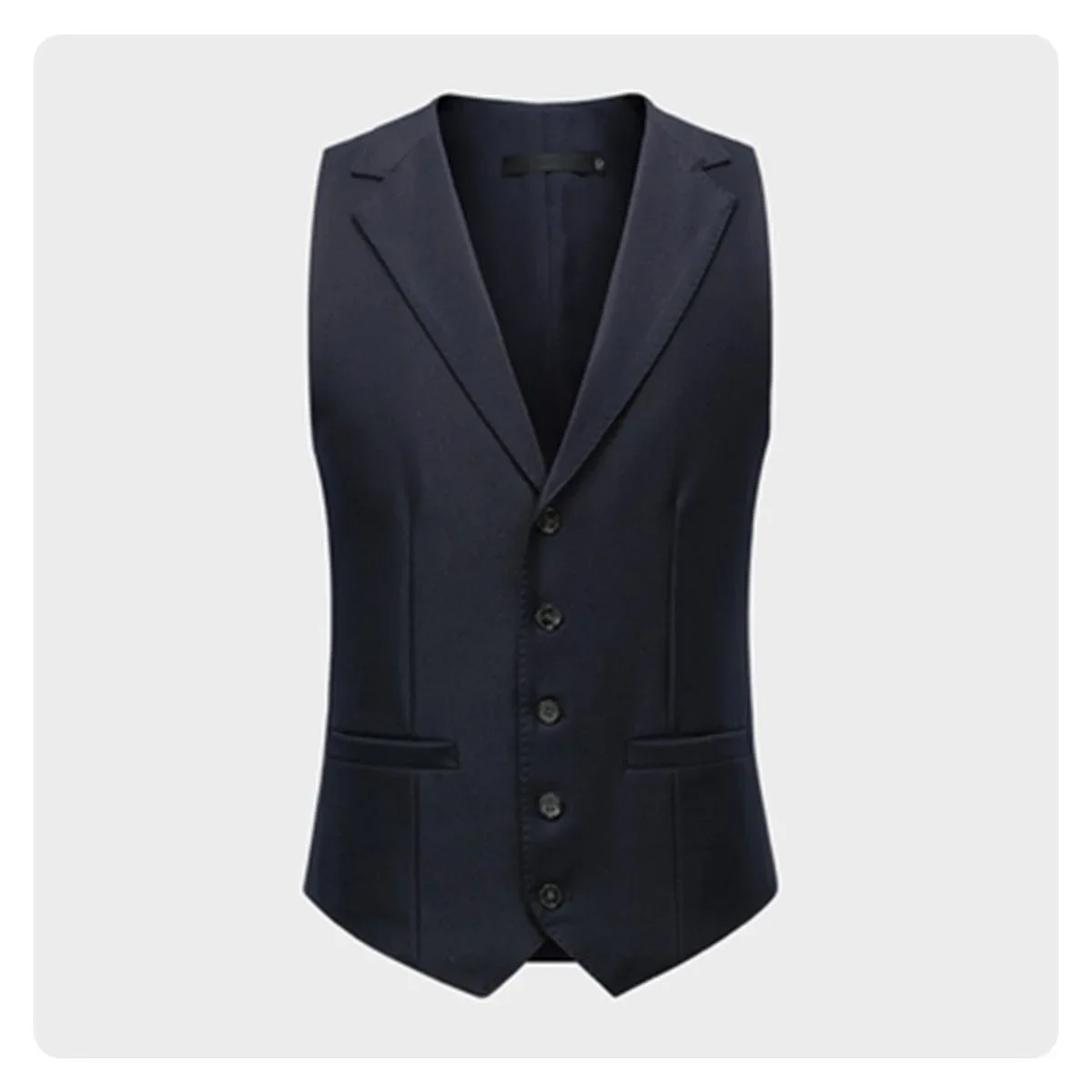 O543Single-breasted vest groomsmen professional attire striped vest waistcoat Korean style trend