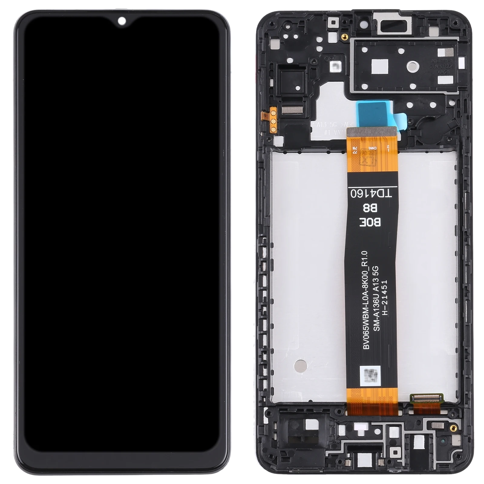 Écran LCD AMOLED pour Samsung Galaxy A13 5G SM-A136U Digitizer Full Assembly avec cadre