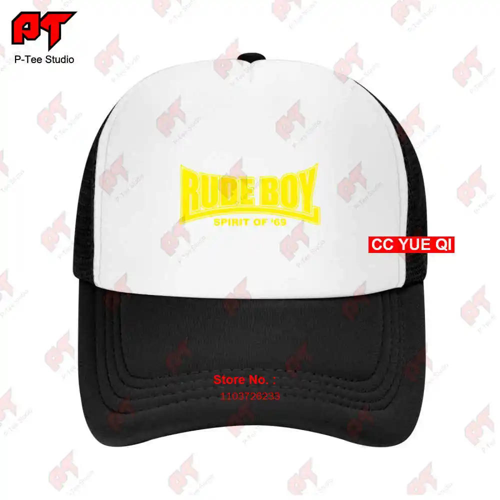 Rude Boy Spirit Of 69 Oi Ska Punk Skinhead Baseball Caps Truck Cap Y2AB