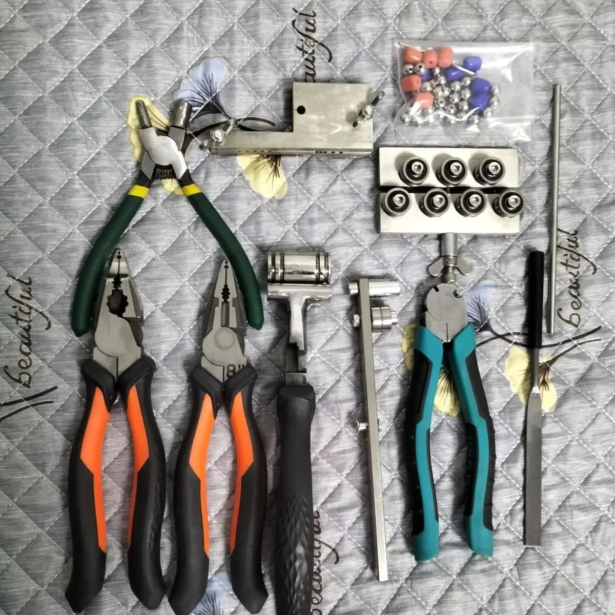 Keychain Making Tool Kit High Quality Bent Tube Bird Head Pliers for Keychain DIY Handmade Supplies