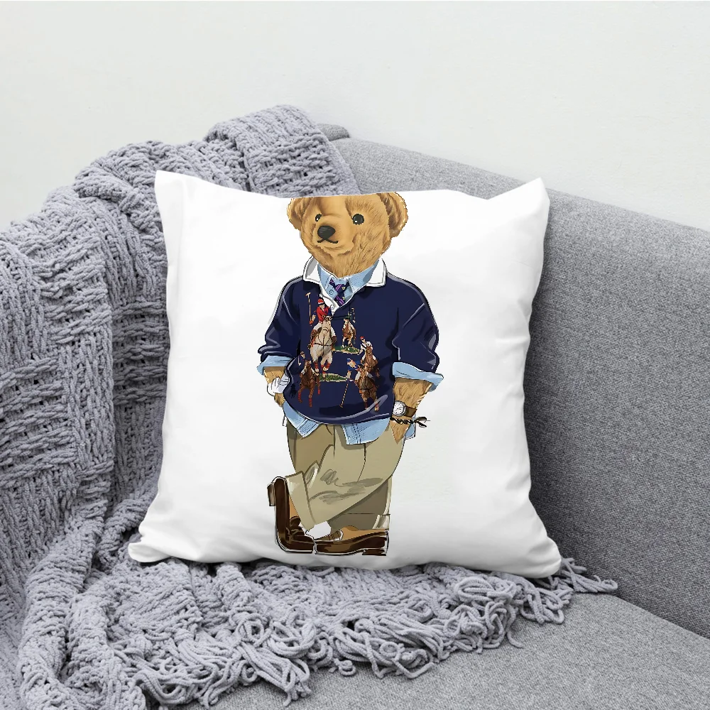 Fashion Bears B-Baron F-Filou Pillow Case Pillow Case Soft Cushion Cases for Farmhouse Sofa Decor Home Decorations and Protector