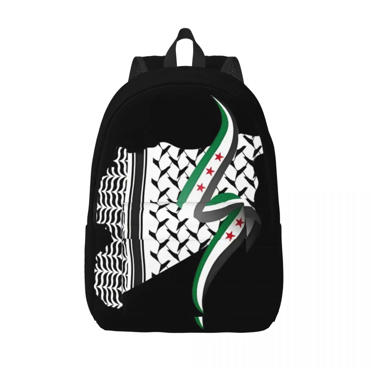 Syria Flag Backpack for Men Women Casual Student Hiking Travel Daypack Syrian Arab Republic Laptop Computer Canvas Bags Outdoor