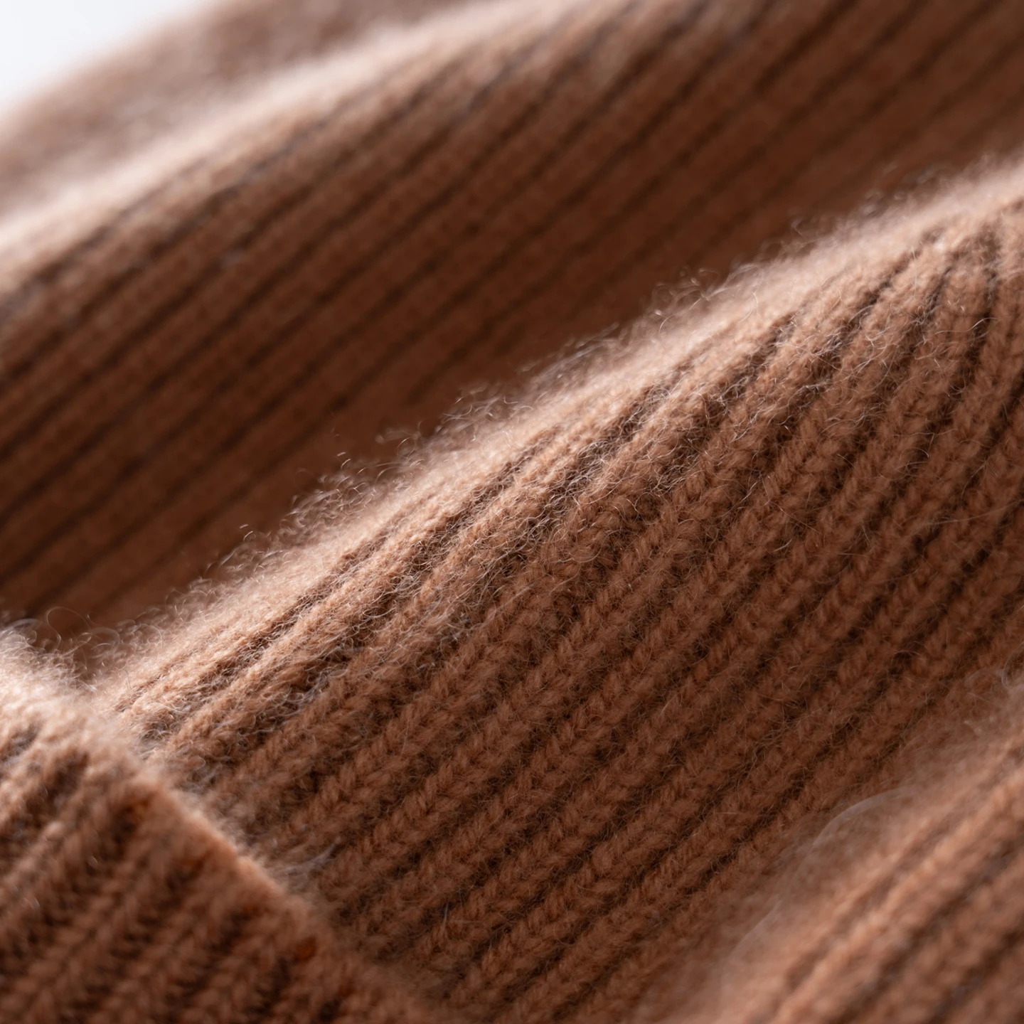 Hochwertige Kaschmir-Herbst-Winter-Baby-Mützen für Kinder, gerippte, umgeschlagene, gestrickte, weiche, warme, nahtlose Beanies für Jungen und Mädchen. – Detail 8
