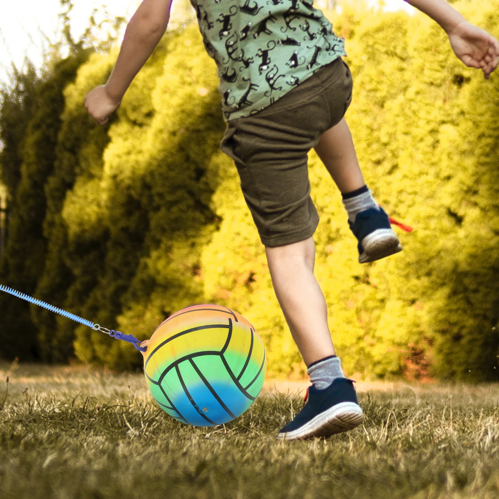 Jouet de volley-ball gonflable rebondissant, 2 pièces, balles de terrain de jeu, jeux d'extérieur pour enfants, jouets individuels